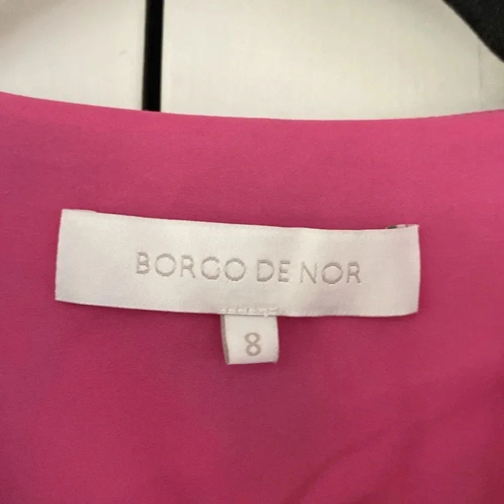 Borgo De Nor Dress Fuchsia Butterfly Floral Printed Maxi Dress Size UK 8 US‎ 4 - Picture 7 of 12